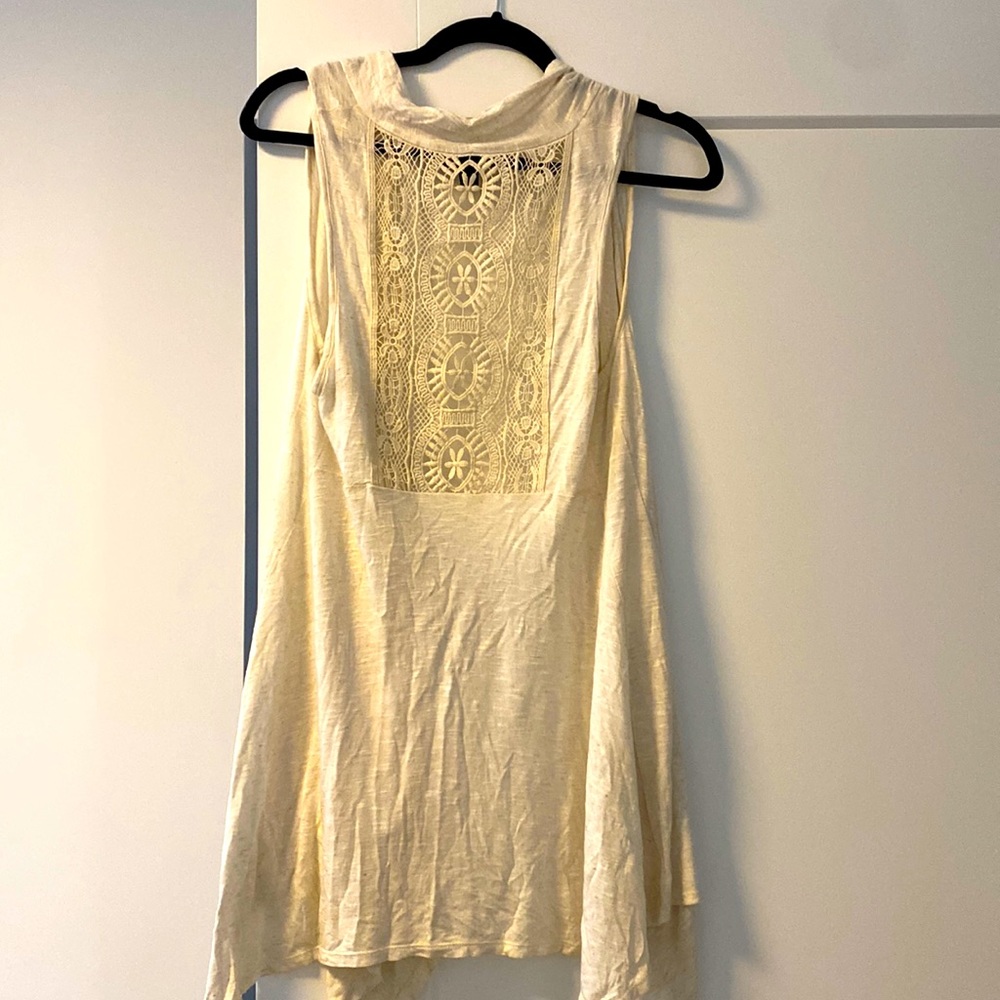 AB studio - Cream cover up to dress up and down. Brand new !